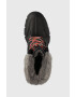 Ugg Кожени боти W Ashton Addie в черно с платформа с изолация - Pepit.bg