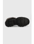 Ugg Кожени боти W Ashton Addie в черно с платформа с изолация - Pepit.bg