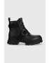 Ugg Кожени боти W Ashton Lace Up в черно с платформа 1130518.BLK - Pepit.bg