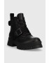 Ugg Кожени боти W Ashton Lace Up в черно с платформа 1130518.BLK - Pepit.bg