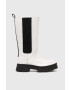 Ugg Кожени ботуши W Ashton High Chelsea в бяло с равна подметка - Pepit.bg
