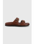 Ugg Кожени чехли Wainscott Buckle Slide - Pepit.bg