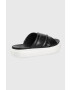 Ugg Кожени чехли Zayne Crossband дамски в черно с платформа - Pepit.bg