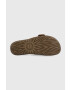 Ugg Кожени чехли Solivan Slide дамски в кафяво - Pepit.bg
