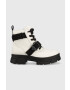 Ugg Кожени кубинки W Ashton Lace Up в бяло с платформа - Pepit.bg