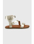 Ugg Кожени сандали Solivan Strap в златисто 1128632 - Pepit.bg