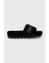 Ugg Пантофи M Fluff Up в черно - Pepit.bg