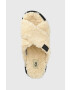 Ugg Пантофи W Fuzz Sugar Cross Slide в бежово - Pepit.bg