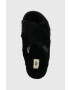 Ugg Пантофи W Fuzz Sugar Cross Slide в черно - Pepit.bg