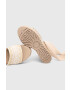 Ugg Сандали Abbot Ankle Wrap в бежово със скосена платформа - Pepit.bg