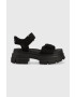 Ugg Сандали Ashton Ankle в черно с платформа 1136764 - Pepit.bg