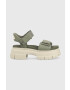 Ugg Сандали Ashton Ankle в зелено с платформа 1136764 - Pepit.bg