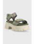 Ugg Сандали Ashton Ankle в зелено с платформа 1136764 - Pepit.bg
