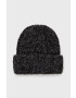 Ugg Шапка с вълна Boucle Chunky Cuff Beanie в черно от плътен трикотаж - Pepit.bg