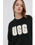 Ugg Суичър дамски в черно с апликация - Pepit.bg