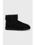 Ugg Велурени апрески мъжки в черно - Pepit.bg