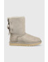 Ugg Велурени апрески W Bailey Bow Ii в сиво - Pepit.bg