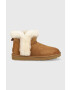 Ugg Велурени апрески W Classic Mini Heritage Fluff в кафяво - Pepit.bg
