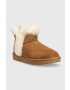 Ugg Велурени апрески W Classic Mini Heritage Fluff в кафяво - Pepit.bg