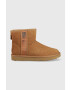 Ugg Велурени апрески W Classic Mini Slide Logo в кафяво 1134962.CHE - Pepit.bg