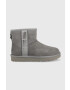 Ugg Велурени апрески W Classic Mini Slide Logo II в сиво - Pepit.bg