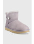 Ugg Велурени апрески W Mini Bailey Button Bling в лилаво - Pepit.bg