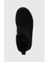 Ugg Велурени боти дамски в черно с равна подметка с изолация - Pepit.bg