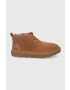 Ugg Велурени обувки Neumel мъжки в кафяво - Pepit.bg