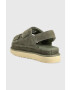 Ugg Велурени сандали Goldenstar в зелено с платформа 1141493 - Pepit.bg
