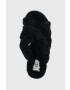 Ugg Вълнени пантофи в черно - Pepit.bg