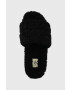 Ugg Вълнени пантофи W Cozetta Curly в черно - Pepit.bg