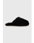 Ugg Вълнени пантофи W Maxi Curly Slide в черно 1133151.BLK - Pepit.bg