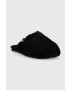 Ugg Вълнени пантофи W Maxi Curly Slide в черно 1133151.BLK - Pepit.bg