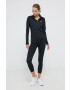 Under Armour Блуза с дълги ръкави 1320126 дамска в черно с поло - Pepit.bg