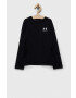 Under Armour Детска блуза с дълги ръкави в черно с изчистен дизайн - Pepit.bg