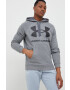 Under Armour Суичър в сиво с качулка с принт - Pepit.bg