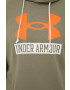 Under Armour Суичър 1370390 в зелено с принт - Pepit.bg