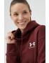 Under Armour Суичър в бордо с изчистен дизайн - Pepit.bg
