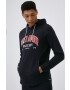 Under Armour Суичър 1370354 мъжка в черно с принт - Pepit.bg