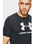 Under Armour Тениска 1329590 в черно с принт - Pepit.bg
