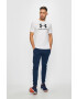 Under Armour Тениска 1329590 в бяло с принт - Pepit.bg