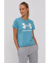 Under Armour Тениска 1356305 дамска в тюркоазено - Pepit.bg