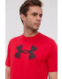 Under Armour Тениска 1329583 мъжка в червено с принт - Pepit.bg