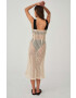 Undress Code Рокля в бежово среднодълъг модел с кройка по тялото - Pepit.bg