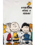 United Colors of Benetton Детска памучна тениска x Peanuts в бяло с принт - Pepit.bg