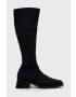 Vagabond Shoemakers Ботуши Blanca в черно с платформа - Pepit.bg