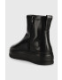 Vagabond Shoemakers Кожени боти Judy в черно с платформа с изолация - Pepit.bg