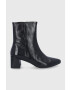 Vagabond Shoemakers Кожени боти дамски в черно с висок ток - Pepit.bg