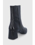 Vagabond Shoemakers Кожени боти дамски в черно с висок ток - Pepit.bg
