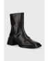 Vagabond Shoemakers Кожени боти Ansie в черно с висок ток - Pepit.bg